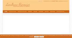 Desktop Screenshot of landhaus-biermeier.at