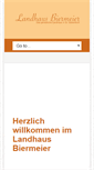 Mobile Screenshot of landhaus-biermeier.at