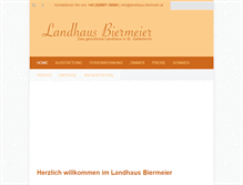 Tablet Screenshot of landhaus-biermeier.at